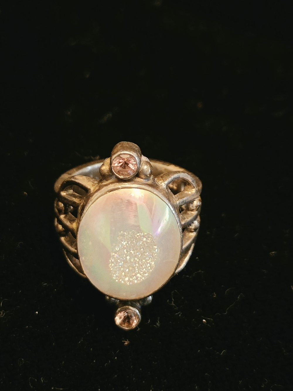 Sajen Opalescent Druzy Statement Ring